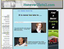 Tablet Screenshot of itsnever2late2.com